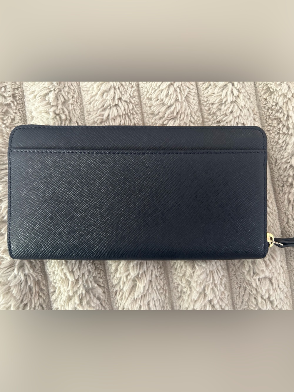 kate spade navy wallet with glitter whale appliqué - Picture 2 of 3